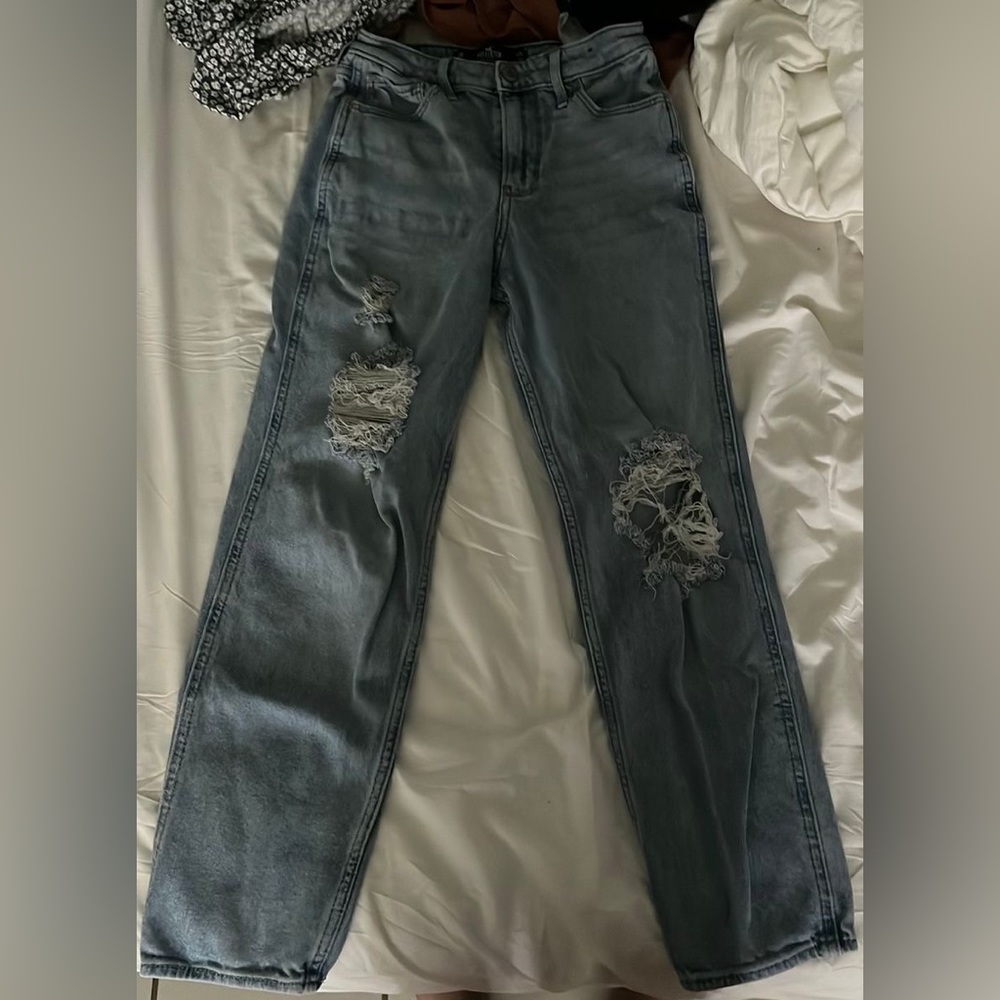 Hollister high rise mom jeans